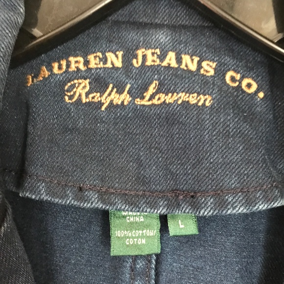 RALPH LAUREN JEANS CO DENIM BLAZER JACKET - Picture 4 of 6